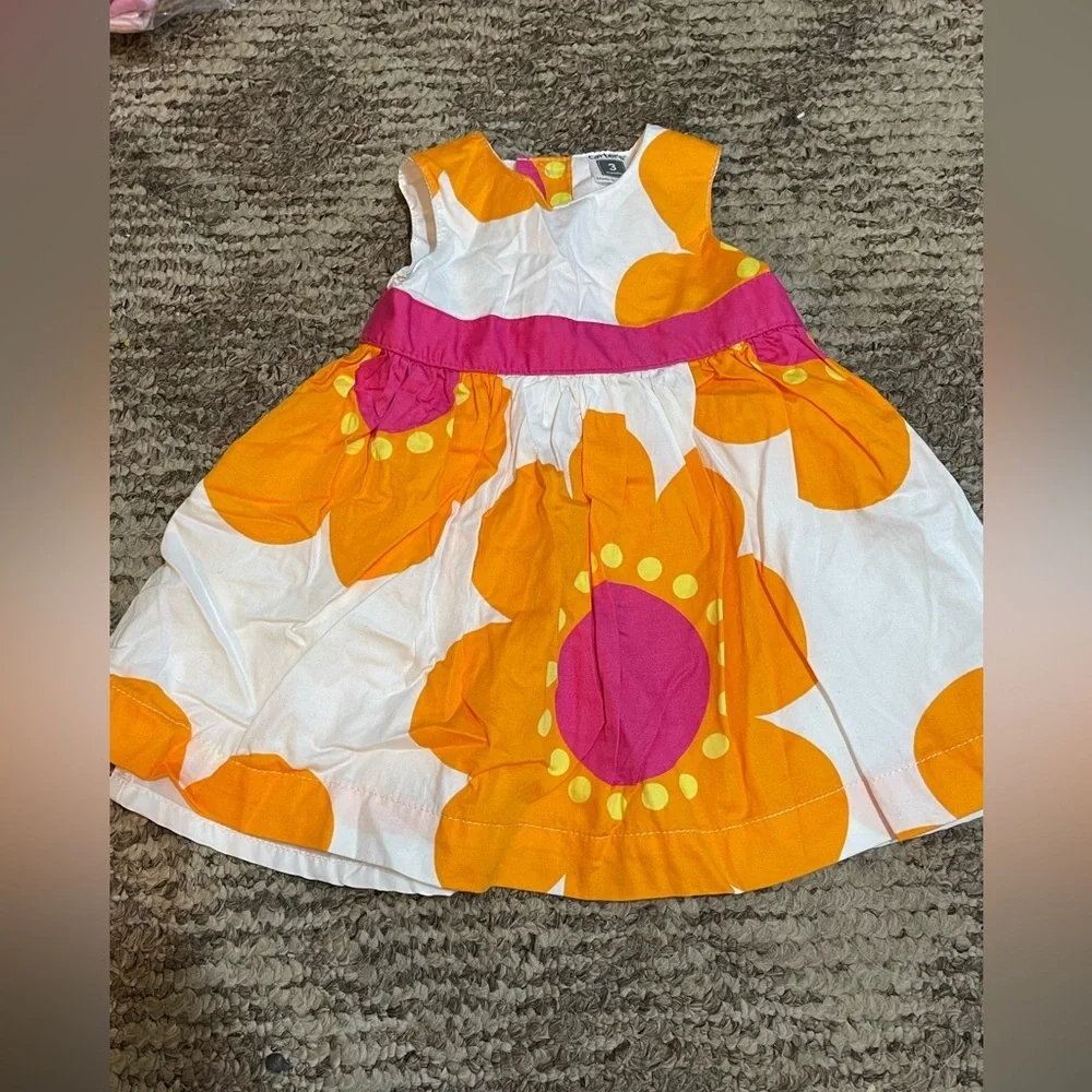 🌼4/$25🌼 Baby 3 Month Floral Dress & Diaper Cover Set
